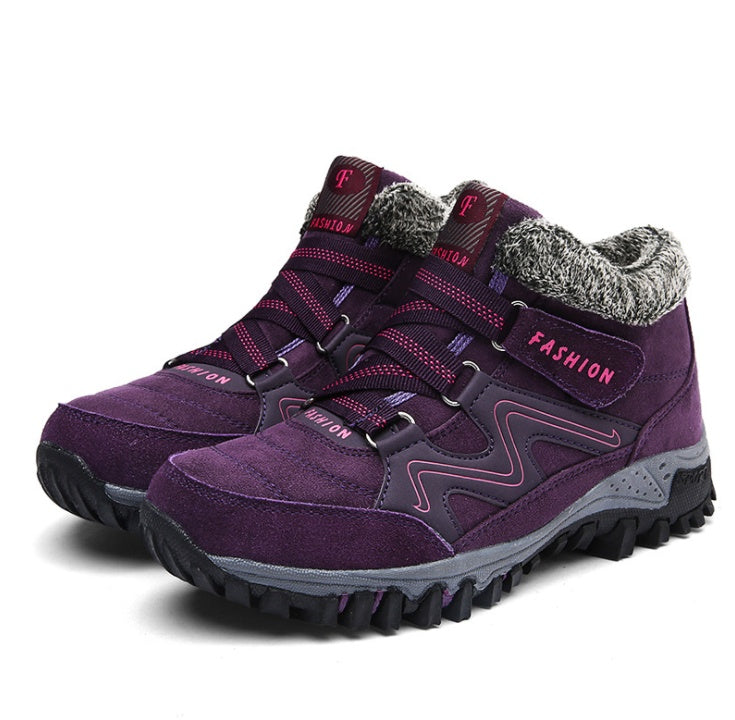 Chaussures en coton velouté pour femmes, chaudes et extérieures - Snow Plus