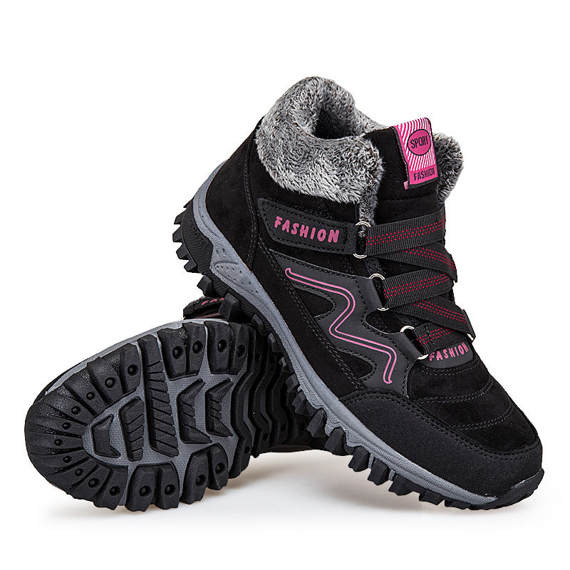 Chaussures en coton velouté pour femmes, chaudes et extérieures - Snow Plus